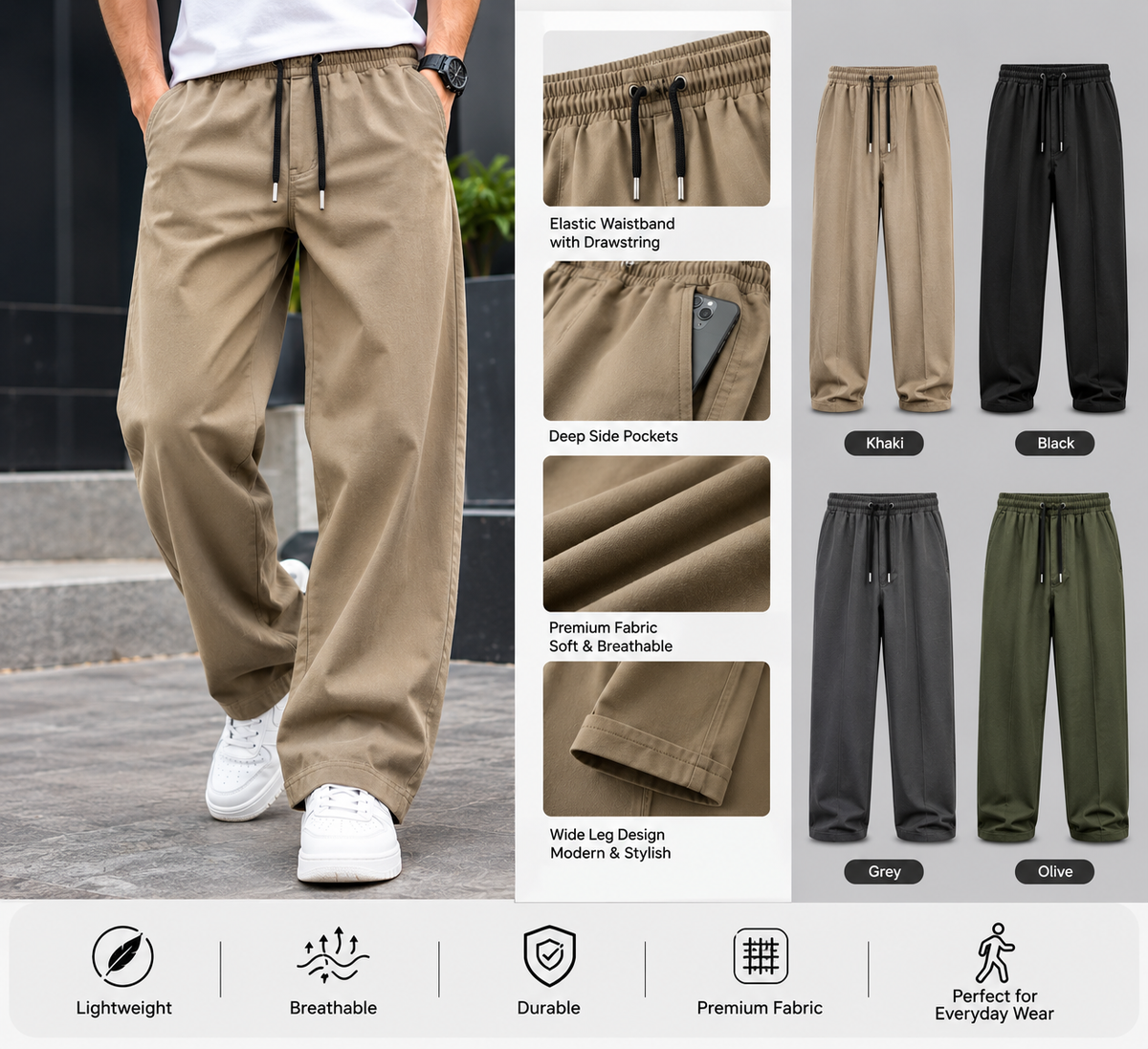 Premium Baggy Trouser – SAJID & SONS COLLECTION