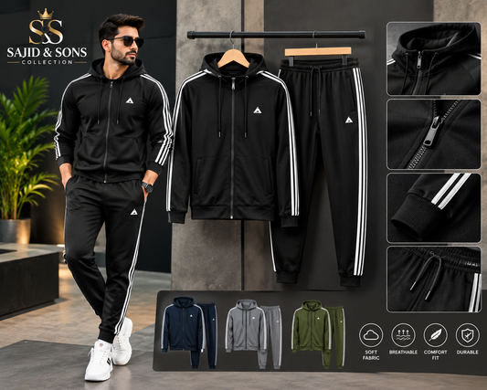 Title  Premium Men’s Tracksuit – SAJID & SONS COLLECTION