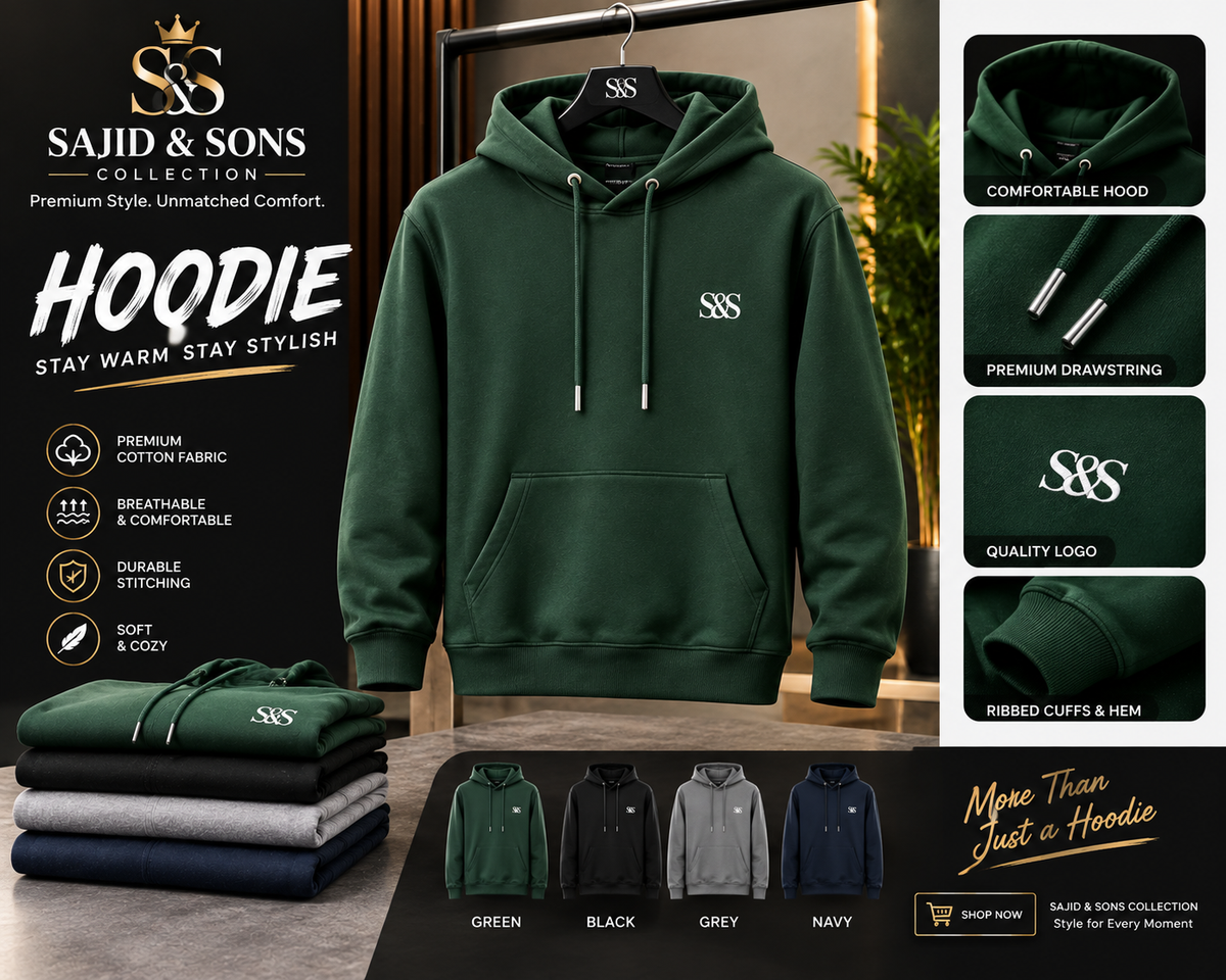 Premium Men’s Hoodie – SAJID & SONS COLLECTION