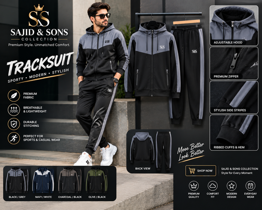 Premium Men’s Tracksuit – SAJID & SONS COLLECTION